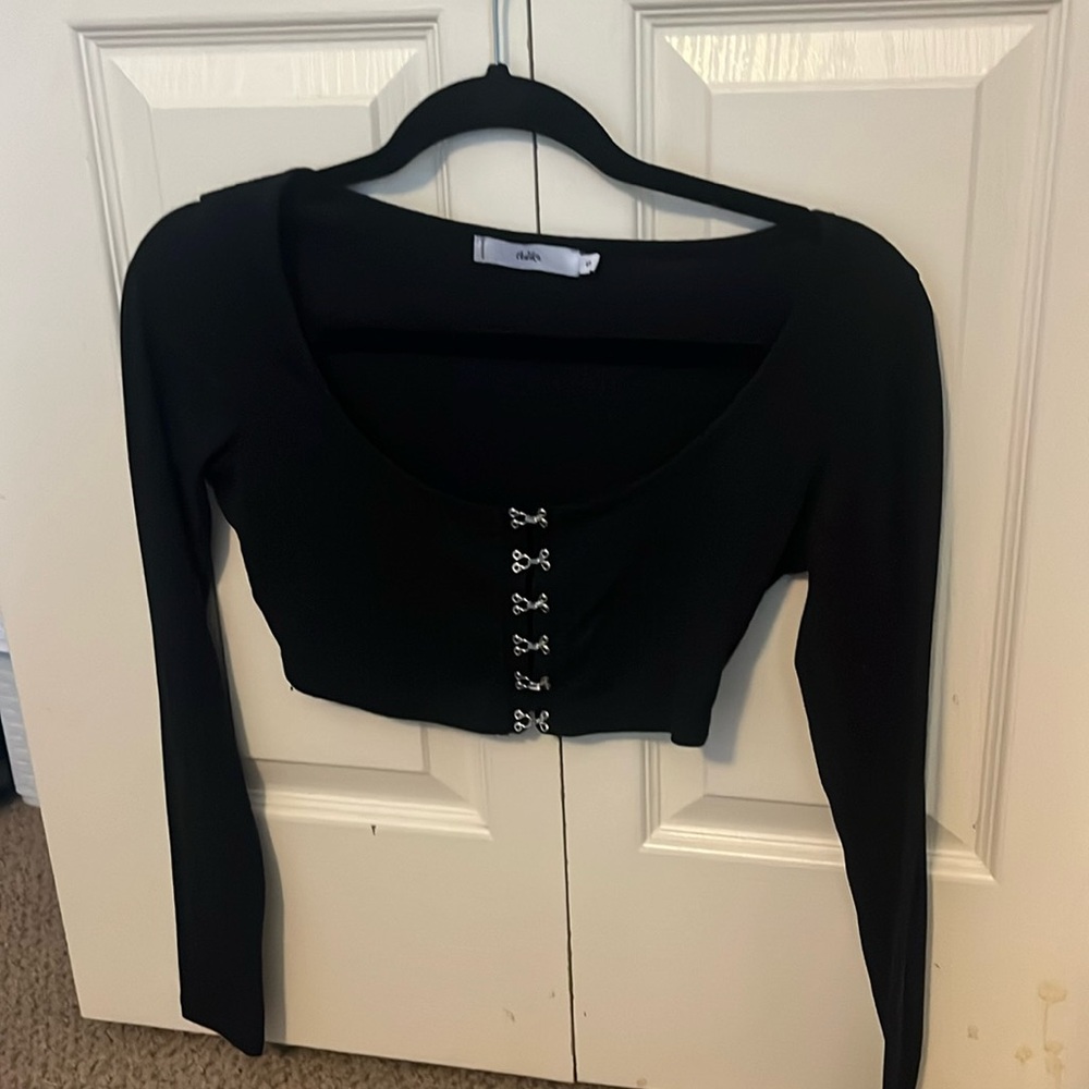 Black Adika crop top